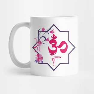 Om, Ohm, Aum symbol. Mug